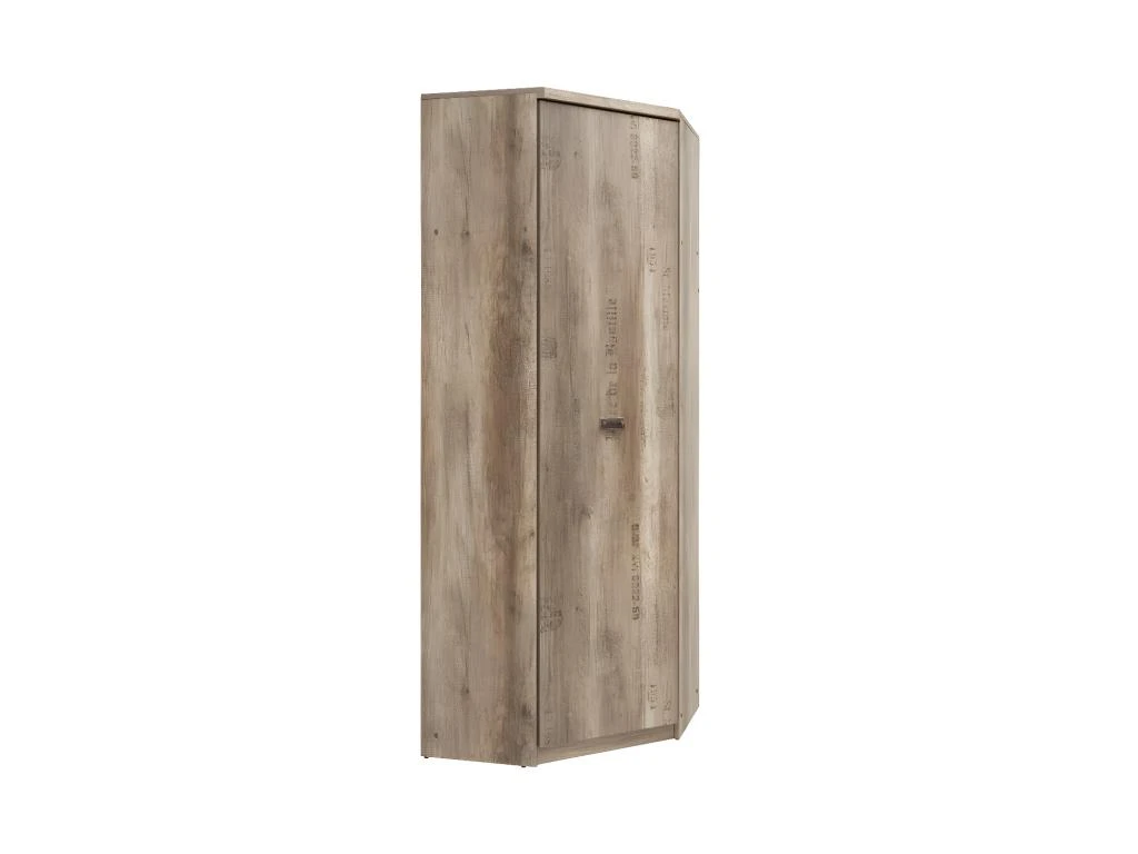 LISETTO | Armoire D'angle Salon Chambre Adulte Et Chambre Ado | Style Moderne | 205,5 X 74,5 X 74,5 Cm | Tringle | Étagères 3 LISETTO | Armoire D'angle Salon Chambre Adulte Et Chambre Ado | Style Moderne | 205,5 X 74,5 X 74,5 Cm | Tringle | Étagères