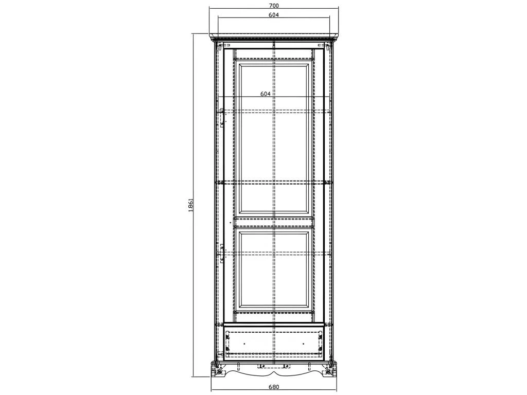 Armoire Bonnetière Blanche Style Anglais 6 Armoire Bonnetière Blanche Style Anglais – Image 4