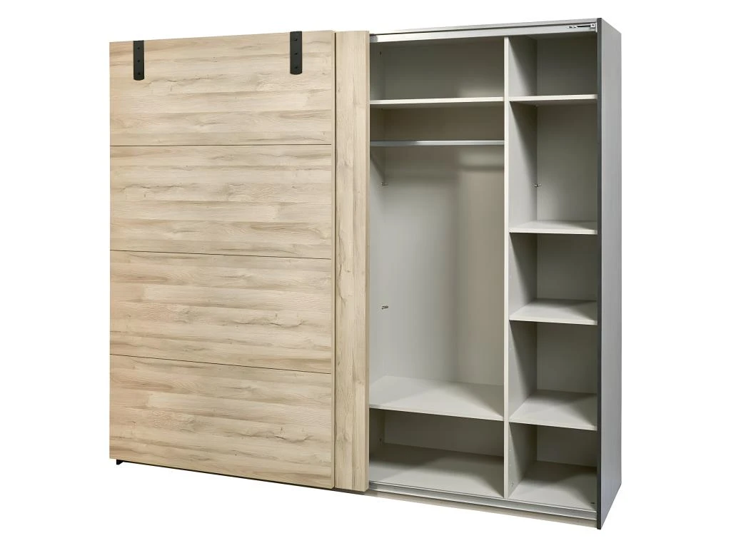 ELEOS - Armoire 2 Portes Coulissantes 245cm 5 ELEOS - Armoire 2 Portes Coulissantes 245cm – Image 3