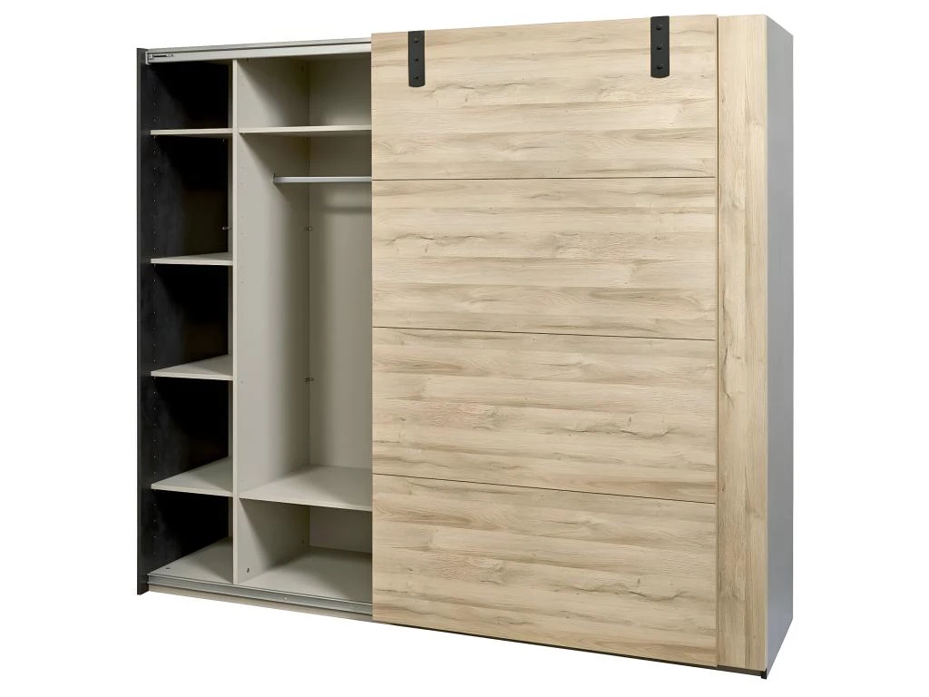 ELEOS - Armoire 2 Portes Coulissantes 245cm 6 ELEOS - Armoire 2 Portes Coulissantes 245cm – Image 4
