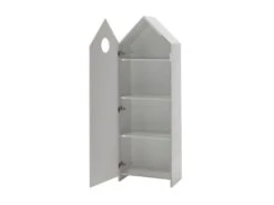 HAVRE - Armoire Cabane De Plage Grise 1 Porte -Meubles Soldes Boutique armoire et dressing 10506977