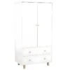 Armoire Enfant Gabby Blanc Et Bois -Meubles Soldes Boutique armoire et dressing 13076459