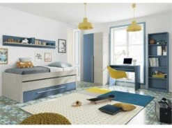 Armoire Penderie Enfant 2 Portes L90 X H200 Cm -Meubles Soldes Boutique armoire et dressing 14661235