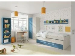 Armoire Penderie Enfant 2 Portes L90 X H200 Cm -Meubles Soldes Boutique armoire et dressing 14661237