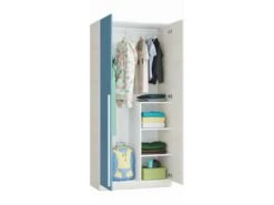 Armoire Penderie Enfant 2 Portes L90 X H200 Cm -Meubles Soldes Boutique armoire et dressing 14661239