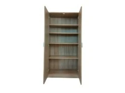 Armoire, Collection TOLLY, 2 Portes, 75x150 Cm, Coloris Chêne Sonoma -Meubles Soldes Boutique armoire et dressing 15893109