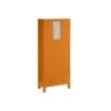 Armoire Lingère 2 Portes 6 Tiroirs Bois/Orange - QINGDAO -Meubles Soldes Boutique armoire et dressing 17632499