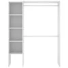 Armoire Makalu, Structure Pour Dressing, Portemanteau Ouvert, 140x40h187 Cm, Blanc 2 Armoire Makalu, Structure Pour Dressing, Portemanteau Ouvert, 140x40h187 Cm, Blanc -Meubles Soldes Boutique armoire et dressing 22792289