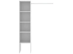 Armoire Presanella, Structure Pour Dressing, Portemanteau Ouvert, 138x40h186 Cm, Blanc 9 Armoire Presanella, Structure Pour Dressing, Portemanteau Ouvert, 138x40h186 Cm, Blanc -Meubles Soldes Boutique armoire et dressing 22793647