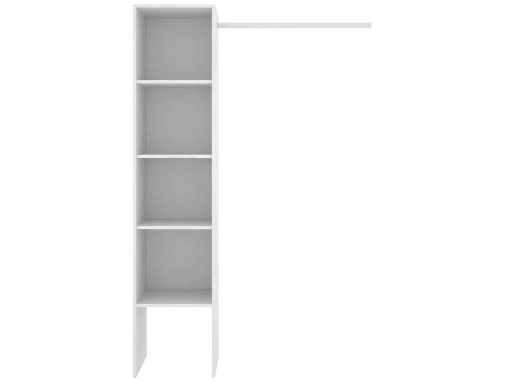 Armoire Presanella, Structure Pour Dressing, Portemanteau Ouvert, 138x40h186 Cm, Blanc 6 Armoire Presanella, Structure Pour Dressing, Portemanteau Ouvert, 138x40h186 Cm, Blanc â Image 4