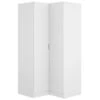 Armoire Dcipo, Meuble D'angle Pour Chambre à Coucher, Armoire D'angle Avec 2 Portes Battantes, 91x93h184 Cm, Blanc -Meubles Soldes Boutique armoire et dressing 22896173