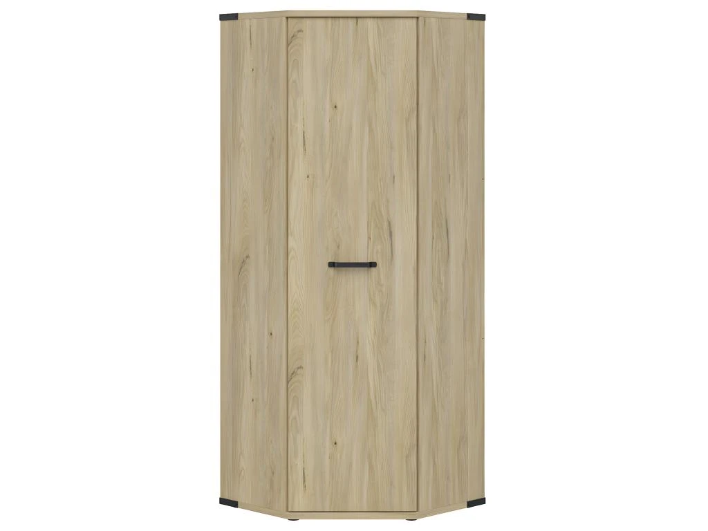 Armoire D'angle 1 Porte Dako Bois Et Noir 3 Armoire D'angle 1 Porte Dako Bois Et Noir
