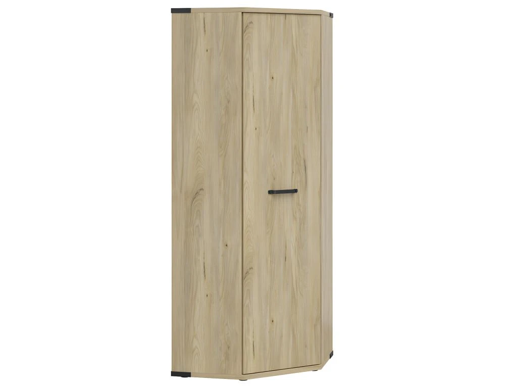 Armoire D'angle 1 Porte Dako Bois Et Noir 5 Armoire D'angle 1 Porte Dako Bois Et Noir – Image 3