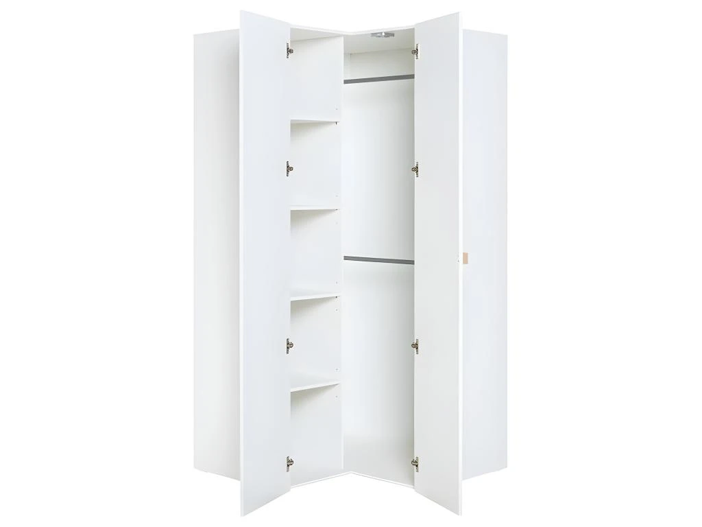 Armoire D'angle Stige Blanc 4 Armoire D'angle Stige Blanc – Image 2