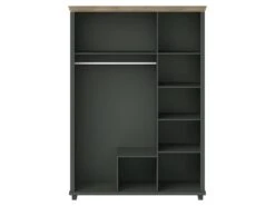 Armoire 150x220 Avec 3 Portes Et 2 Tiroirs. Coloris Vert Kaki Et Chêne. Collection ASSIA 11 Armoire 150x220 Avec 3 Portes Et 2 Tiroirs. Coloris Vert Kaki Et Chêne. Collection ASSIA -Meubles Soldes Boutique armoire et dressing 9576905