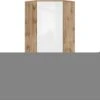 Armoire D'angle 1 Porte June Blanc Et Bois -Meubles Soldes Boutique armoire et dressing 9577027