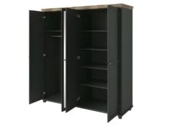 Armoire 200x220 Avec 4 Portes. Coloris Vert Kaki Et Chêne. Collection ASSIA 11 Armoire 200x220 Avec 4 Portes. Coloris Vert Kaki Et Chêne. Collection ASSIA -Meubles Soldes Boutique armoire et dressing 9578215
