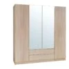Armoire 4 Portes De 2 Mètres Avec Miroirs Pour Chambre à Coucher MAXIM Coloris Dab Sonoma. 1 Armoire 4 Portes De 2 Mètres Avec Miroirs Pour Chambre à Coucher MAXIM Coloris Dab Sonoma. -Meubles Soldes Boutique armoire et dressing 9579289