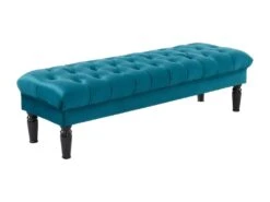 Banc RINALDO - Velours Bleu Canard -Meubles Soldes Boutique banc bout de lit 349763