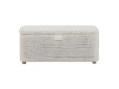 PISTACHE - Bout De Lit Avec Rangement En Velours Côtelé - Beige