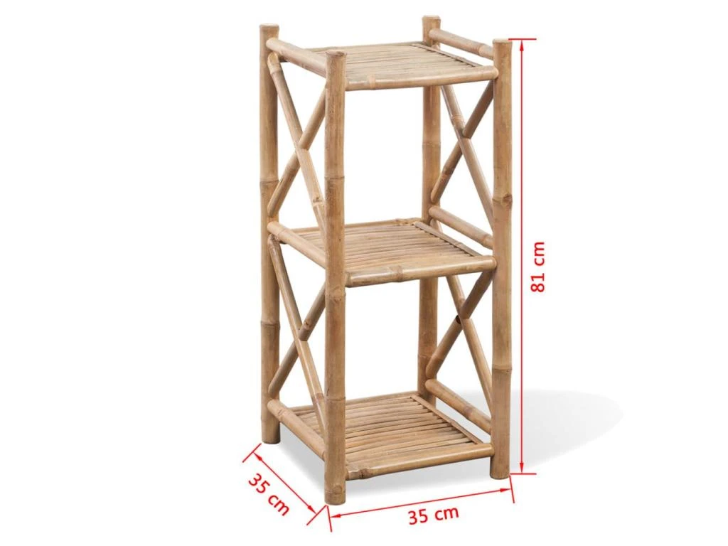 Étagère Armoire Meuble Design à 3 Paliers En Bambou 2702010/2 7 Étagère Armoire Meuble Design à 3 Paliers En Bambou 2702010/2 – Image 5