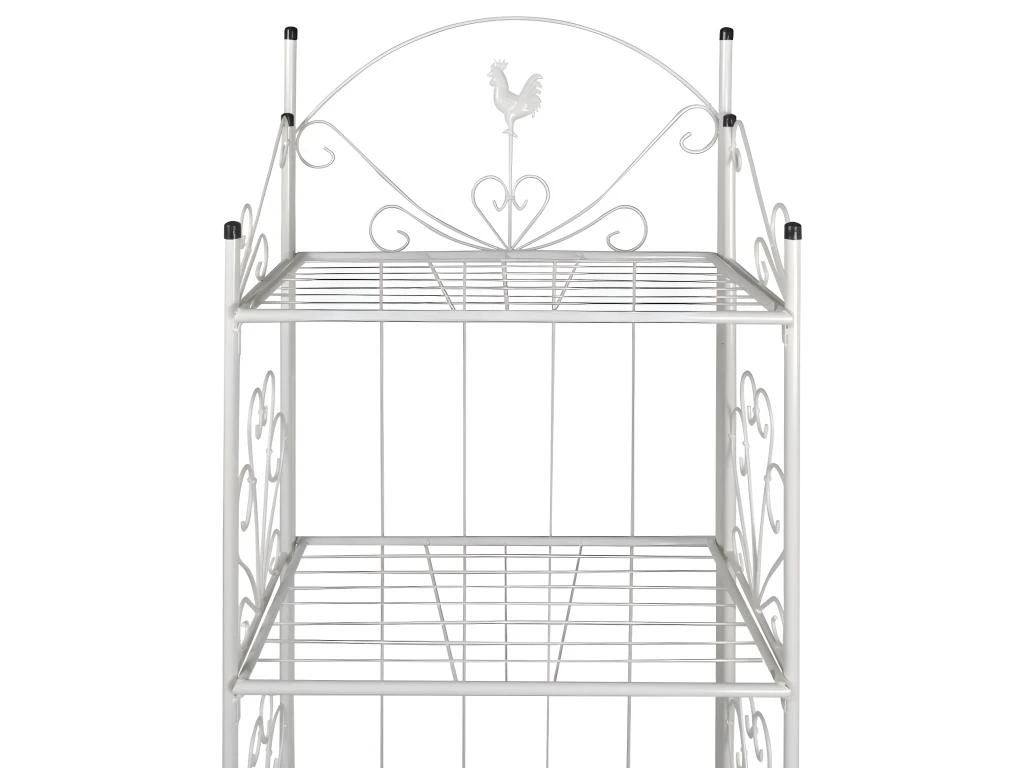 Etagère 4 Niveaux Acier Blanc Intérieur Ou Extérieur Pour Plantes Fleurs 2702002 5 Etagère 4 Niveaux Acier Blanc Intérieur Ou Extérieur Pour Plantes Fleurs 2702002 – Image 3