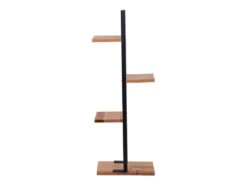 Support De Plantes Lemvig à 3 Niveaux 120,5 X 44 X 22 Cm Pin Naturel [en.casa] -Meubles Soldes Boutique bibliotheque vitrine et etagere 11148609