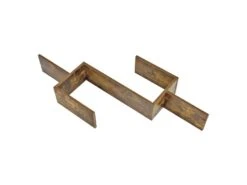 Étagère Murale Meuble Design Surfaces De Rangement 104 Cm Effet Bois Foncé 03_0005207 -Meubles Soldes Boutique bibliotheque vitrine et etagere 11510937