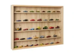 COLLECT - Vitrine Murale 5 Compartiments Aspect Chêne Artisan -Meubles Soldes Boutique bibliotheque vitrine et etagere 12395367