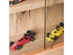 COLLECT - Vitrine Murale 5 Compartiments Aspect Chêne Artisan -Meubles Soldes Boutique bibliotheque vitrine et etagere 12395371