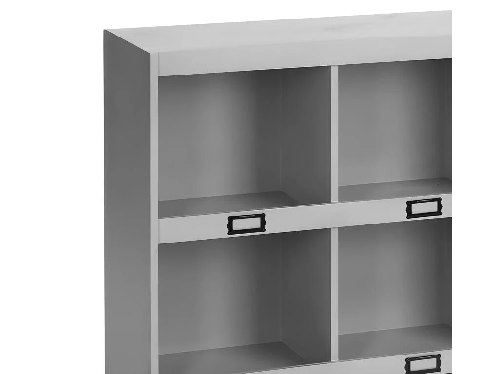 Etagère Safia Rectangulaire 9 Cases - Gris 4 Etagère Safia Rectangulaire 9 Cases - Gris – Image 2