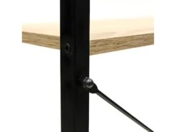 DARA - Etagère 2 Plateaux Métal Et Aspect Bois 11 DARA - Etagère 2 Plateaux Métal Et Aspect Bois -Meubles Soldes Boutique bibliotheque vitrine et etagere 9166011