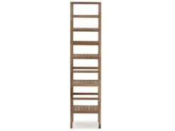 Étagère Alam En Bois De Noyer, 149,5 Cm De Haut Avec 5 Niveaux -Meubles Soldes Boutique bibliotheque vitrine et etagere 9445905