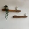 Lot De 2 étagères Murales Munkebo 100 X 9 X 9 Cm Bois De Pin Avec Lasure [en.casa]