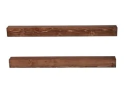 Lot De 2 étagères Murales Munkebo 100 X 9 X 9 Cm Bois De Pin Avec Lasure [en.casa] -Meubles Soldes Boutique bibliotheque vitrine et etagere 9501645