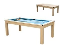 Table Transformable - Billard & Ping-pong BALTHAZAR - 213*112*81.5cm - Bleu -Meubles Soldes Boutique billard 405197