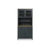 Vaisselier 4 Portes 2 Tiroirs Bois/Bleu - DARANMI -Meubles Soldes Boutique buffet 11128135