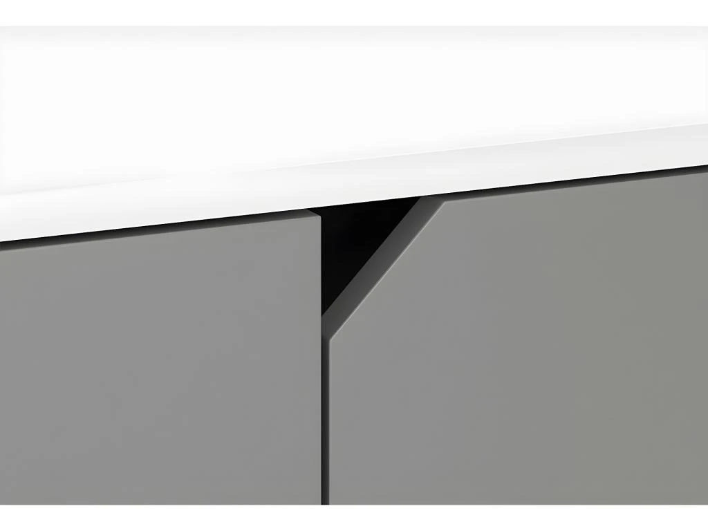 Buffet Haut 4 Portes 2 Tiroirs L57 X H140 Cm - Tokio 6 Buffet Haut 4 Portes 2 Tiroirs L57 X H140 Cm - Tokio – Image 4