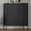 Buffet Haut Avec 2 Portes - Noir - LIOUBA De Pascal MORABITO -Meubles Soldes Boutique buffet 1321815