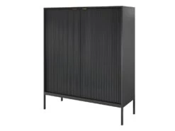 Buffet Haut Avec 2 Portes - Noir - LIOUBA De Pascal MORABITO -Meubles Soldes Boutique buffet 1325247