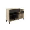 Meuble De Rangement 1 Tiroir Noir/Bois - CHICALA -Meubles Soldes Boutique buffet 13962367
