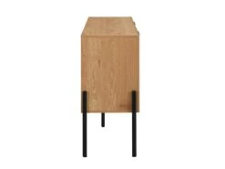 Buffet Avec 4 Portes - Naturel Clair Et Noir - MEMPHIS II -Meubles Soldes Boutique buffet 16436915