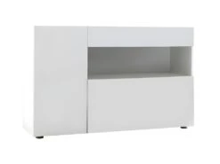 Buffet ALTAIR - 2 Portes & 1 Tiroir - Coloris : Blanc Laqué 17 Buffet ALTAIR - 2 Portes & 1 Tiroir - Coloris : Blanc Laqué -Meubles Soldes Boutique buffet 16575467
