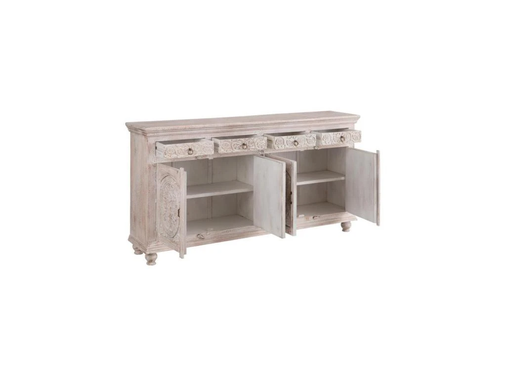 Buffet 4 Portes Bois Blanchi - ARGENTINO 5 Buffet 4 Portes Bois Blanchi - ARGENTINO – Image 3