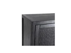 Armoire De Salon 2 Portes Bois/Noir - NIGRITA -Meubles Soldes Boutique buffet 17625897