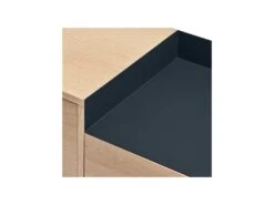 Buffet 3 Portes 3 Tiroirs Chêne Clair/Bleu - TEULAT VALLEY -Meubles Soldes Boutique buffet 18001103