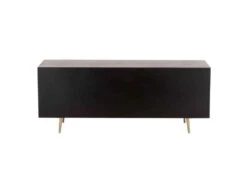 Buffet 4 Tiroirs & 2 Portes "Remina" 150cm Noir & Or -Meubles Soldes Boutique buffet 19091539