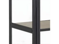Sea Armoire Vitrine Avec 2 Portes Vitrées, Noir. -Meubles Soldes Boutique buffet 22047615