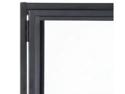 Sea Armoire Vitrine Avec 2 Portes Vitrées, Noir. -Meubles Soldes Boutique buffet 22047619