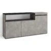 Buffet Salon Et Cuisine, 150x75x35cm, 3 Portes, Meuble Chaussure, Ciment -Meubles Soldes Boutique buffet 22246987